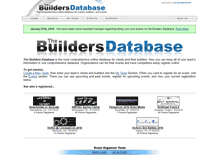 Tablet Screenshot of buildersdb.com